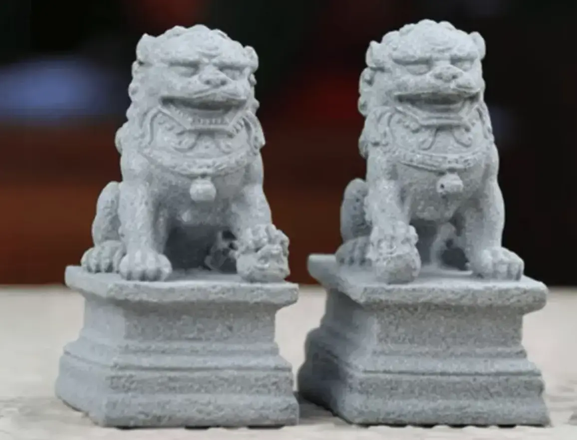 biowave prosperity male and female stone lions